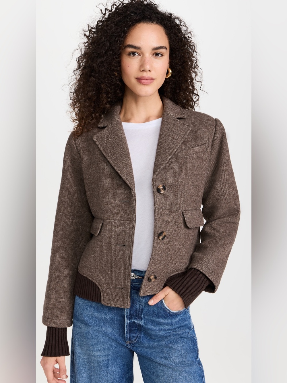 FAVORITE DAUGHTER The City Bomber Wool Blend Jacket M